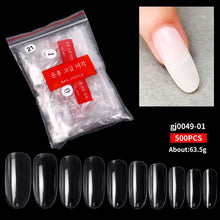Load image into Gallery viewer, 500pcs Natural Tips Nails Extension