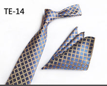 Load image into Gallery viewer, Luxury Men's Ties with Pocket Square & Cufflinks