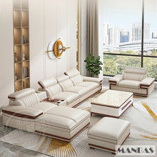 Load image into Gallery viewer, Premium Italian Genuine Leather Sofa Set