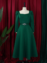 Load image into Gallery viewer, Short Sleeve Split bodycon ruffles midi prom Dress