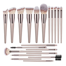 Load image into Gallery viewer, Champagne Make-up Brushes Set