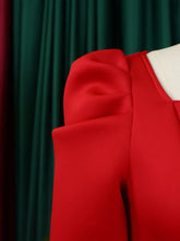 Load image into Gallery viewer, Short Sleeve Split bodycon ruffles midi prom Dress