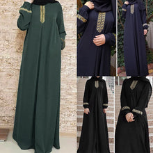 Load image into Gallery viewer, Long Embroidery Caftan Abaya