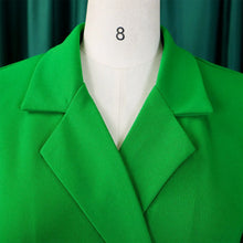 Load image into Gallery viewer, Notched Collar Full Sleeve Sashes Pleated Dress