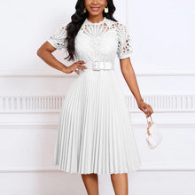 Load image into Gallery viewer, Elegant Luxury Pleated Lace Dresses