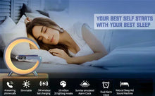 Load image into Gallery viewer, Wireless Charger Stereo Bluetooth Speaker Night Light Alarm Clock