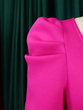 Load image into Gallery viewer, Short Sleeve Split bodycon ruffles midi prom Dress