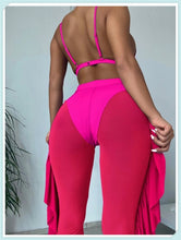 Load image into Gallery viewer, 3-Piece Floral Print Knot Front Bikinis