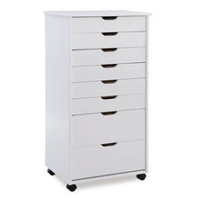 Load image into Gallery viewer, White 7-Drawer Storage Cabinet
