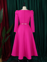 Load image into Gallery viewer, Short Sleeve Split bodycon ruffles midi prom Dress