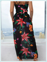 Load image into Gallery viewer, 3-Piece Floral Print Knot Front Bikinis