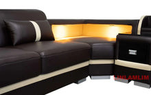 Load image into Gallery viewer, Modern Minimalist Genuine Leather Sectional Sofa