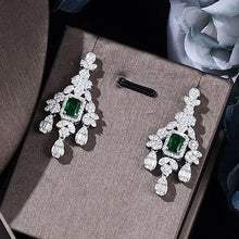 Load image into Gallery viewer, Famous Brand 4pcs Bridal Zirconia Full Jewelry Sets