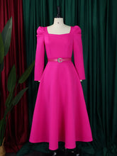 Load image into Gallery viewer, Short Sleeve Split bodycon ruffles midi prom Dress