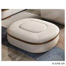 Load image into Gallery viewer, Luxury L-Shaped Genuine Leather Sectional Sofa with Bluetooth Speaker