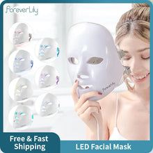 Load image into Gallery viewer, 7 Color LED Facial Mask Light Photon Therapy
