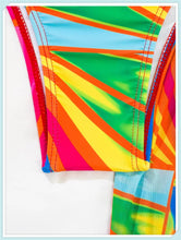 Load image into Gallery viewer, 3-Piece Floral Print Knot Front Bikinis