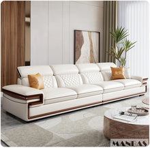 Load image into Gallery viewer, Premium Italian Genuine Leather Sofa Set