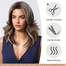 Load image into Gallery viewer, Synthetic Heat-Resistant Blonde Highlights Wigs