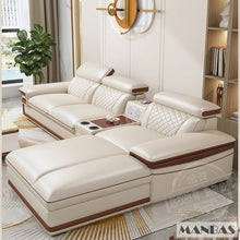 Load image into Gallery viewer, Premium Italian Genuine Leather Sofa Set