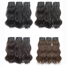 Load image into Gallery viewer, Water Wave Synthetic Two-clip Hair Extension