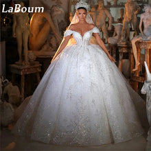 Load image into Gallery viewer, Sexy Exquisite Sparkly Crystal Wedding Gown