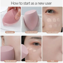 Load image into Gallery viewer, 8 PCS Makeup puff Sponge Cosmetics Powder Puff Foundation Make-up for women Blender Makeup Tool Set