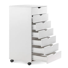 Load image into Gallery viewer, White 7-Drawer Storage Cabinet