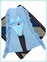 Load image into Gallery viewer, 3-Piece Floral Print Knot Front Bikinis