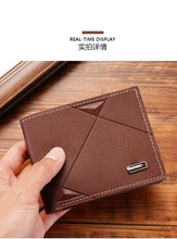 Load image into Gallery viewer, Three-fold Men's Wallet