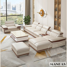 Load image into Gallery viewer, Premium Italian Genuine Leather Sofa Set