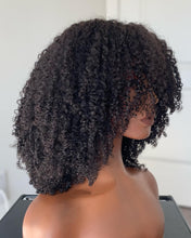 Load image into Gallery viewer, Kinky Afro Curly Wigs With Bangs