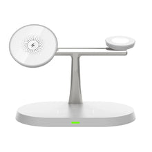 Load image into Gallery viewer, Magnetic Wireless Charging Stand for iPhone 15/14/13/12, iWatch Ultra/8/7/6/5, AirPods 3/2/Pro, Samsung