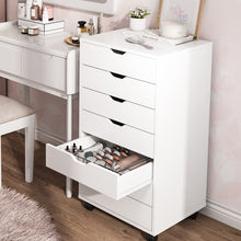Load image into Gallery viewer, White 7-Drawer Storage Cabinet