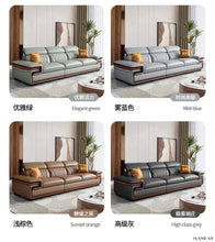 Load image into Gallery viewer, Premium Italian Genuine Leather Sofa Set