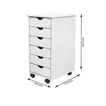 Load image into Gallery viewer, White 7-Drawer Storage Cabinet