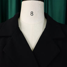 Load image into Gallery viewer, Notched Collar Full Sleeve Sashes Pleated Dress