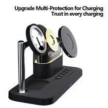 Load image into Gallery viewer, Magnetic Wireless Charging Stand for iPhone 15/14/13/12, iWatch Ultra/8/7/6/5, AirPods 3/2/Pro, Samsung