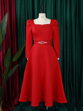 Load image into Gallery viewer, Short Sleeve Split bodycon ruffles midi prom Dress