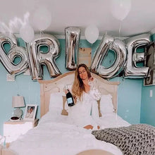 Load image into Gallery viewer, Metallic Bride Letter Wedding Balloons