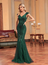 Load image into Gallery viewer, Sleeveless Sequin Evening Dress