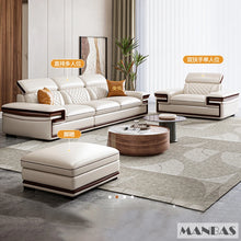 Load image into Gallery viewer, Premium Italian Genuine Leather Sofa Set