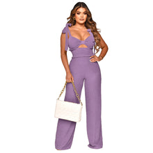 Load image into Gallery viewer, Bowknot Sleeveless Jumpsuit