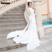 Load image into Gallery viewer, Applique Lace A-line Wedding Dress