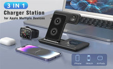 Load image into Gallery viewer, 3 In 1 Wireless Charger Stand Pad For iPhone