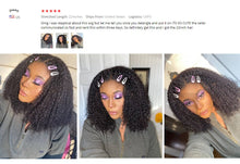 Load image into Gallery viewer, Mongolian Curly Lace Front Human Hair Wig