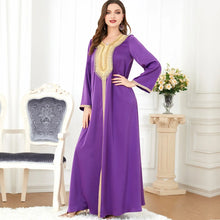 Load image into Gallery viewer, Elegant Purple Kaftan