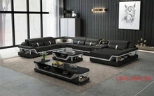 Load image into Gallery viewer, Modern Minimalist Genuine Leather Sectional Sofa