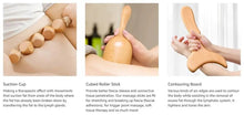 Load image into Gallery viewer, Natural Wooden Lymphatic Drainage Massager
