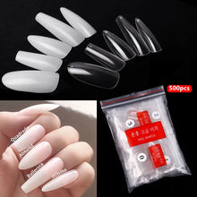 Load image into Gallery viewer, 500pcs Natural Tips Nails Extension